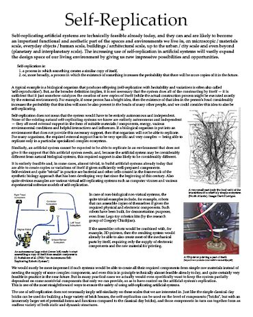 TAB15 poster Self-Replication